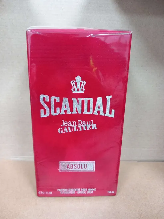 BOXED AND SEALED SCANDAL JEAN PAUL GAULTIER ABSOLU PARFUM CONCENTRE POUR HOMME 150ML