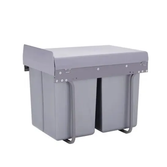 BOXED SHEL 40 LITRE PULL OUT/UNDER COUNTER RUBBISH BIN