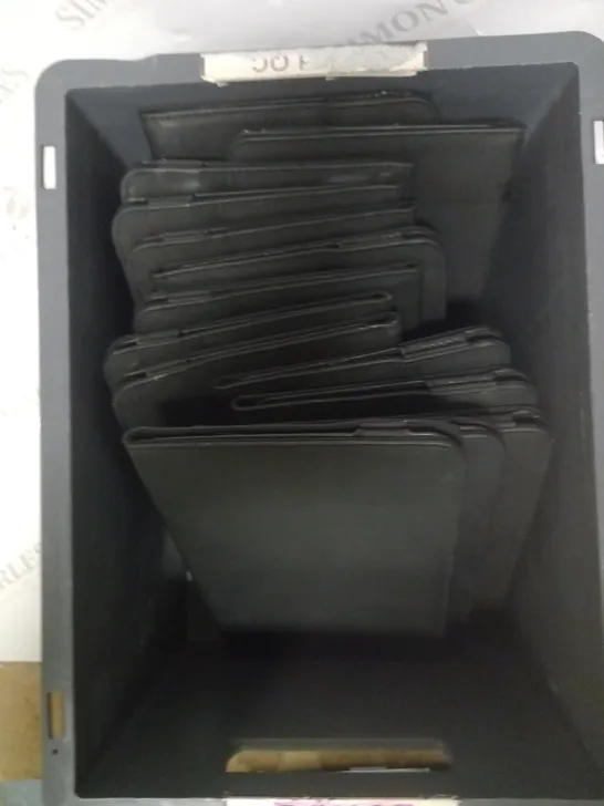 BOX OF 14 LOGIK BLACK TABLET CASES - MODEL UNSPECIFIED 