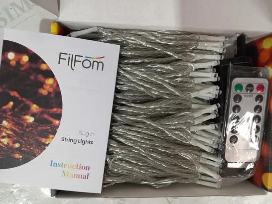 FILFOM MAINS POWERED LED STRING LIGHTS