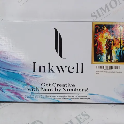 BOXED INKWELL PAINT BY THE NUMBERS - ROMANTIC COUPLE W3614