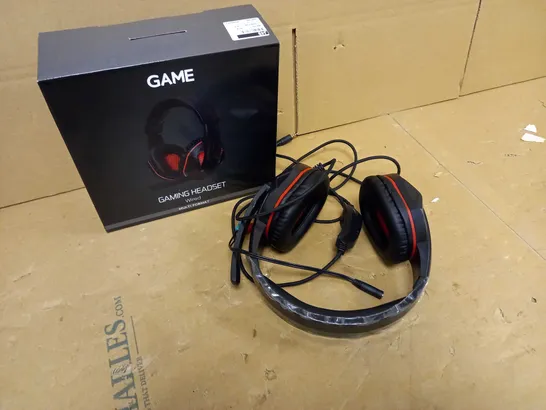 BOXED GAME BLACK/RED HEADSET