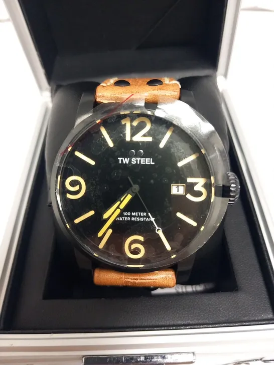 BOXED TW STEEL GENTS MAVERICK PVD WATCH