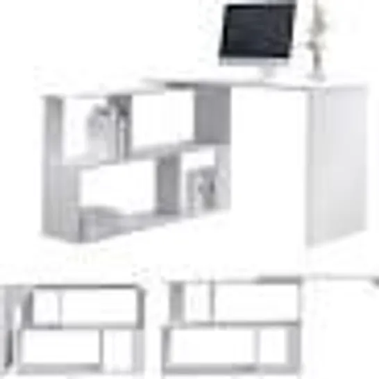 BOXED JOOLI HOME L-SHAPED DESK WHITE