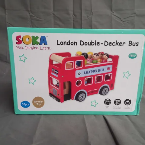 SOKA LONDON DOUBLE DECKER BUS AGES 18M+