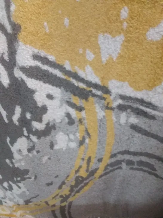 GREY YELLOW RUG - 240CM X 340CM 