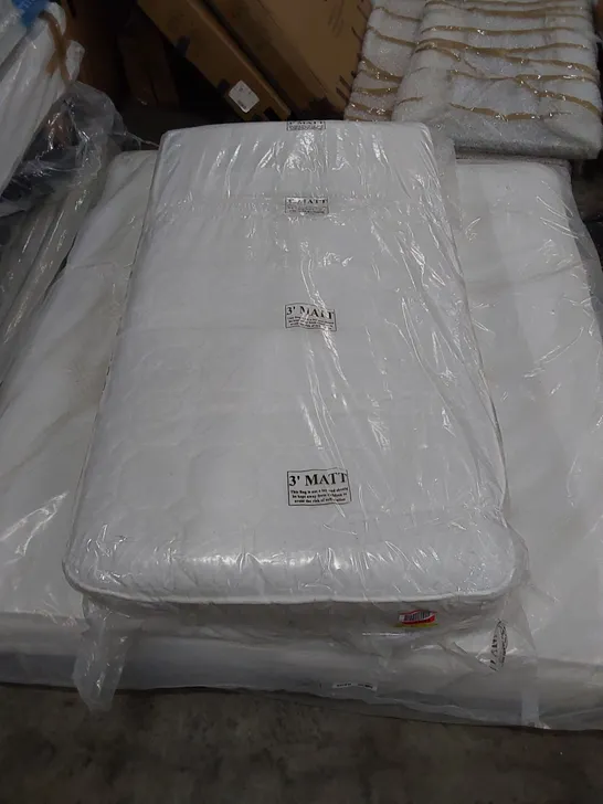 QUALITY BAGGED 3FT SINGLE ORTHO POCKET SPRUNG 800 MATTRESS