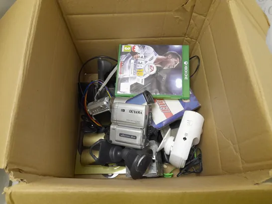 LOT OF APPROX 15 ASSORTED ITEMS TO INCLUDE - FIFA 18 XBOX ONE - OUYAMA CAMERA - 2.4 TFT LCD MONITIOR ECT