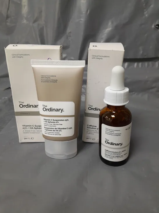 THE ORDINARY VITAMIN C SUSPENSION 30ML AND CAFFEINE SOLUTION 5% 30ML