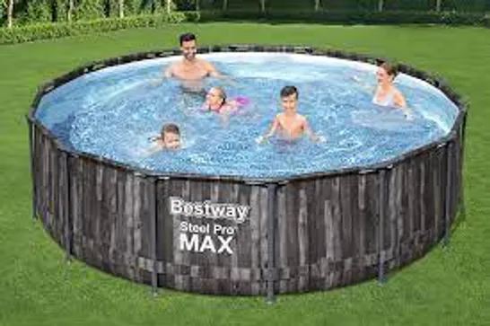 BOXED GRADE 1 BESTWAY 14FT STEEL PRO MAX POOL