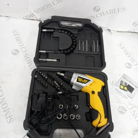 BOXED WOLF 3.6V CORDLESS LITHIUM ION SCREWDRIVER