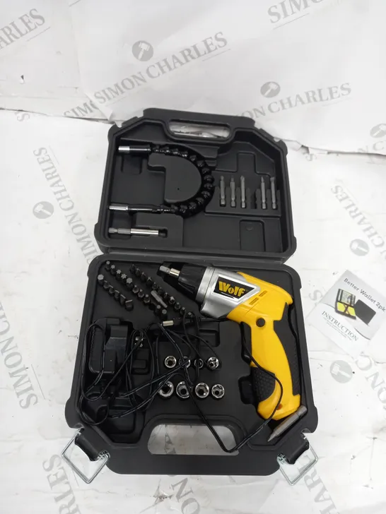 BOXED WOLF 3.6V CORDLESS LITHIUM ION SCREWDRIVER