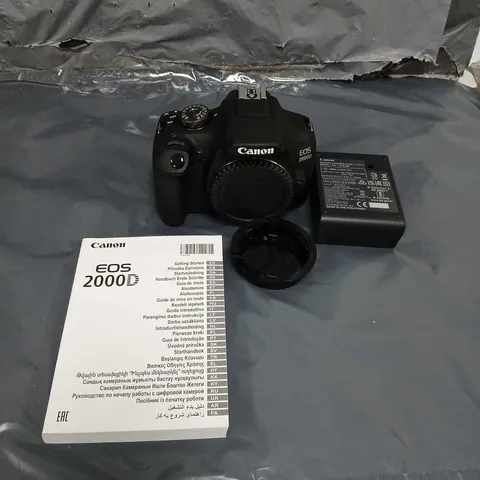 BOXED CANON EOS 2000D SLR BLACK CAMERA 