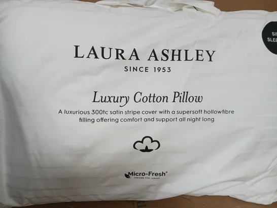 LAURA ASHLEY LUXURY BACK SLEEPER PILLOW - WHITE