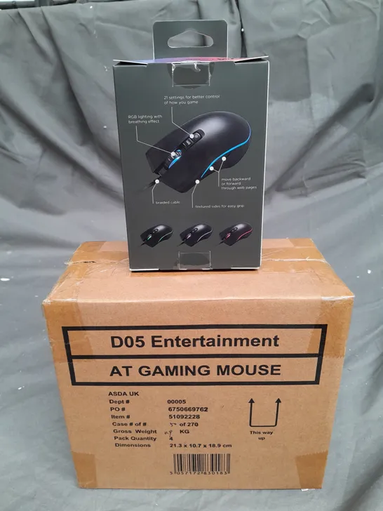 BRAND NEW BOXED AND SEALED GAMING MOUSE - PACK OF 4 