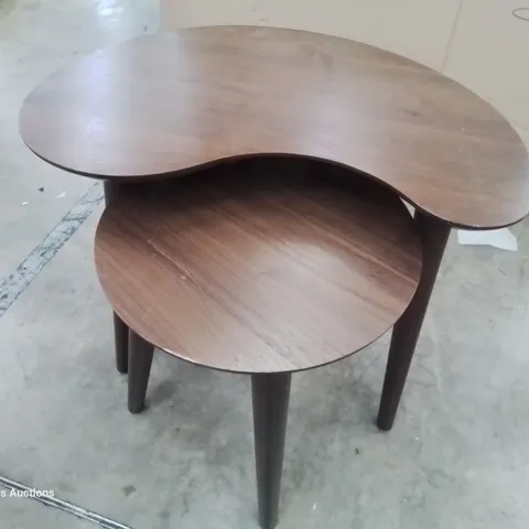 DESIGNER OSLO NEST OF TABLES WALNUT