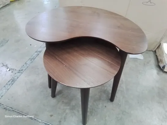 DESIGNER OSLO NEST OF TABLES WALNUT