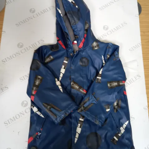 BOYS SPACE THEMED WATERPROOF COAT SIZE UNSPECIFIED