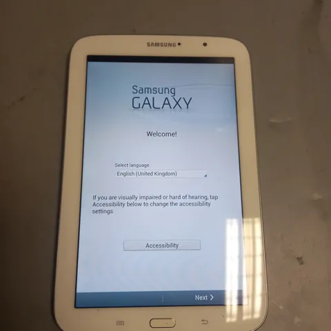 UNBOXED SAMSUNG GALAXY NOTE 8 TABLET WHITE