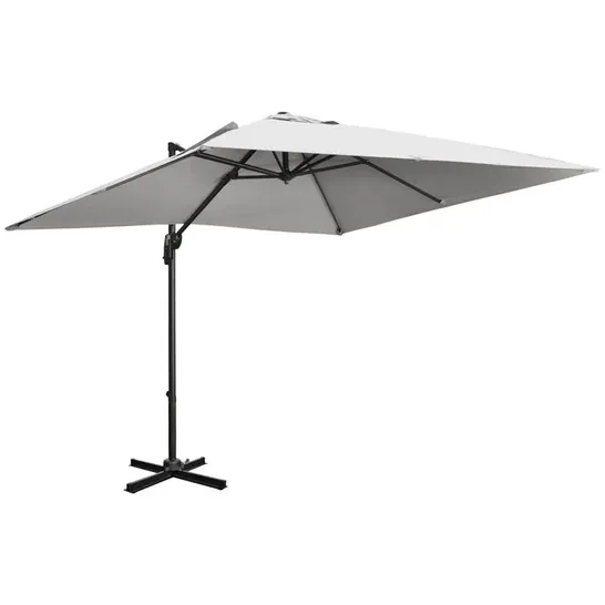 BOXED ARENS 268cm CANTILEVER PARASOL - GREY (1 BOX)