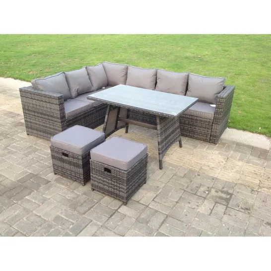 BOXED LILY-BETH 8 PERSON SEATING GROUP WITH CUSHIONS (2 OF 3 BOXES) 