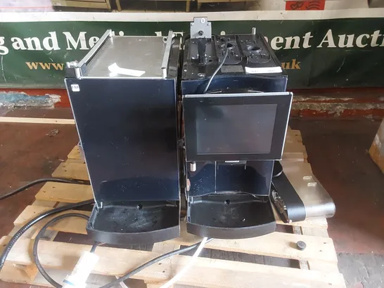 FRANKE FM750 COMMERCIAL COFFEE MACHINE AND ATTACHED COOLING UNIT