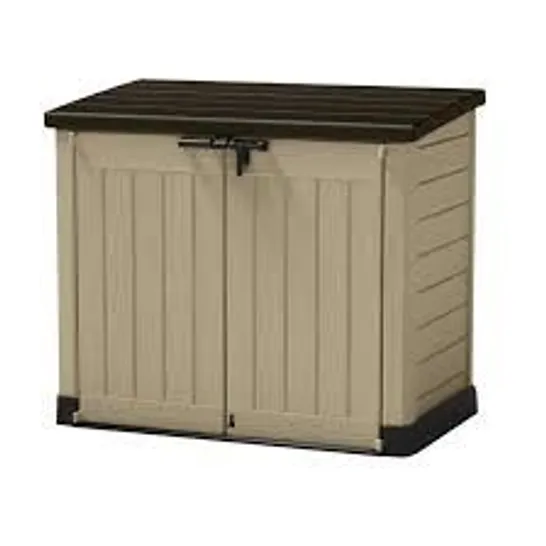 BOXED KETER STORE IT OUT MAX BROWN/BEIGE (1 BOX) - COLLECTION ONLY  RRP £189.99