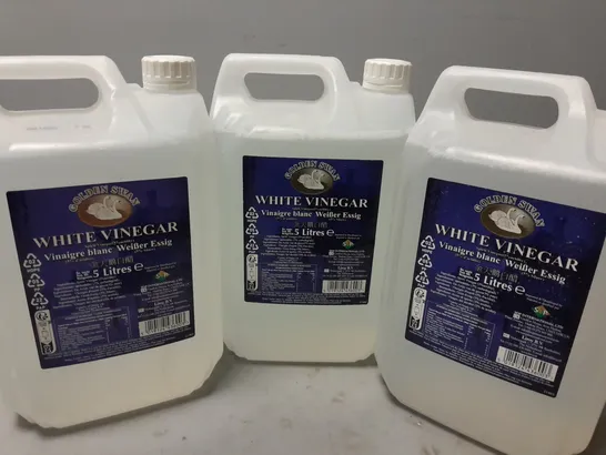 3 GOLDEN SWAN WHITE VINEGAR (3x5L) - COLLECTION ONLY