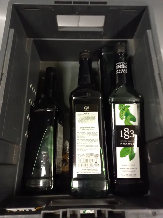 MAISON ROUTIN X6 BOTTLES GREEN MINT SYRUP - COLLECTION ONLY