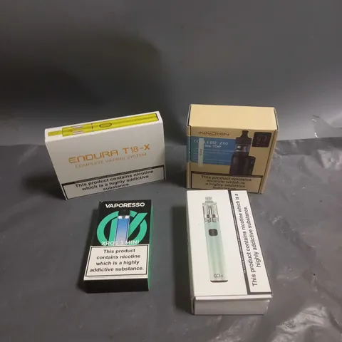 APPROXIMATELY 20 BOXED E-CIGARETTES TO INCLUDE VAPORESSO, INNOKIN, GOS ETC