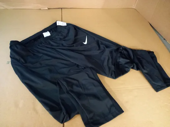 NIKE MENS BLACK TRACKSUIT BOTTOMS - L/G