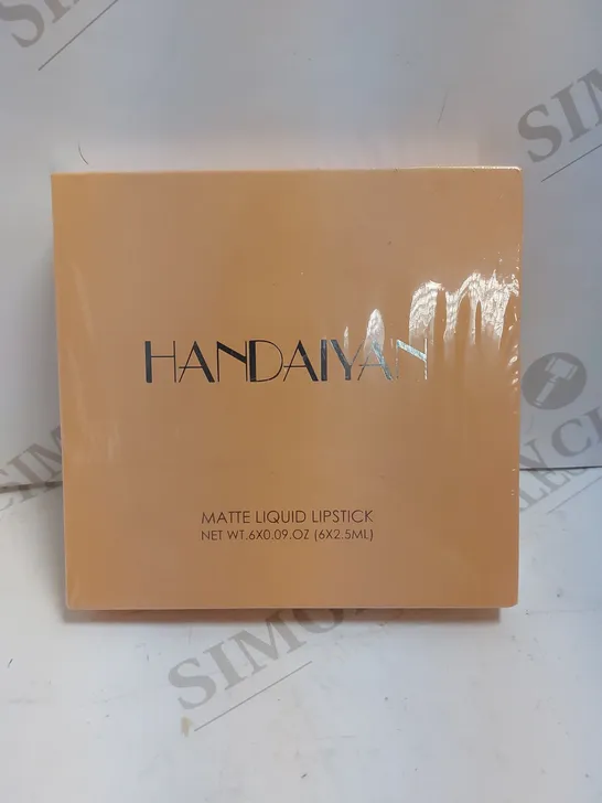 SEALED HANDAIYAN MATTE LIQUID LIPSTICK - 6X2.5ML