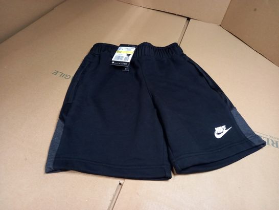 STYLE OF NIKE BLACK/GREY WORKOUT SHORTS - SMALL