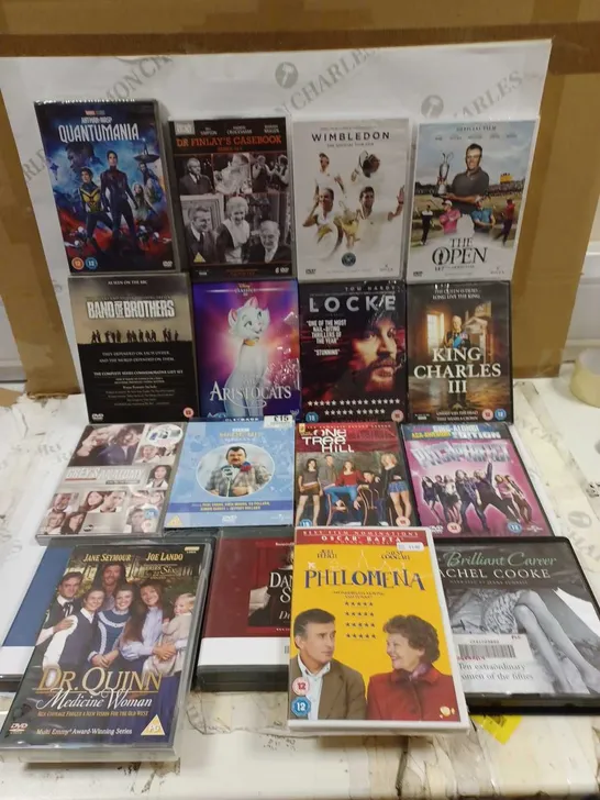 LOT TO CONTAIN APPROX 17 X ASSORTED FILMS & DVD'S