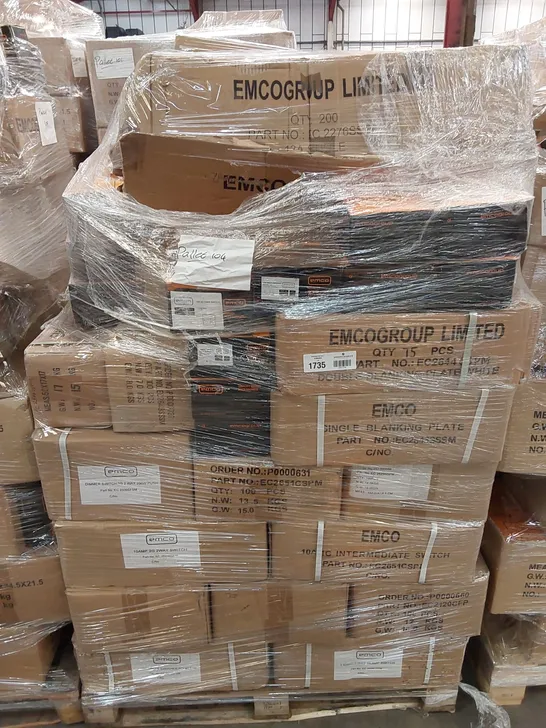 PALLET OF APPROXIMATELY  ASSORTED ELECTRICAL COMPONENTS TO INCLUDE SWITCHES ETC