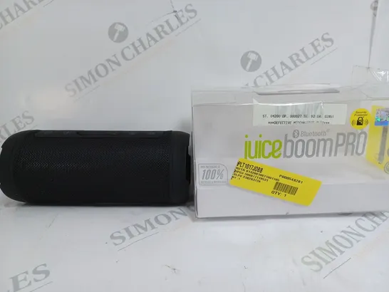 BOXED JUICEBOOMPRO PORTABLE BLUETOOTH SPEAKER 