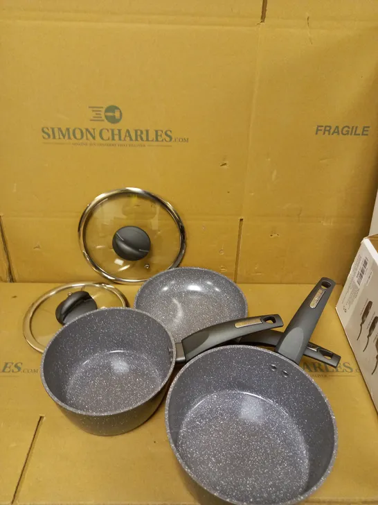 TOWER FRYING PAN AND SAUCEPAN SET