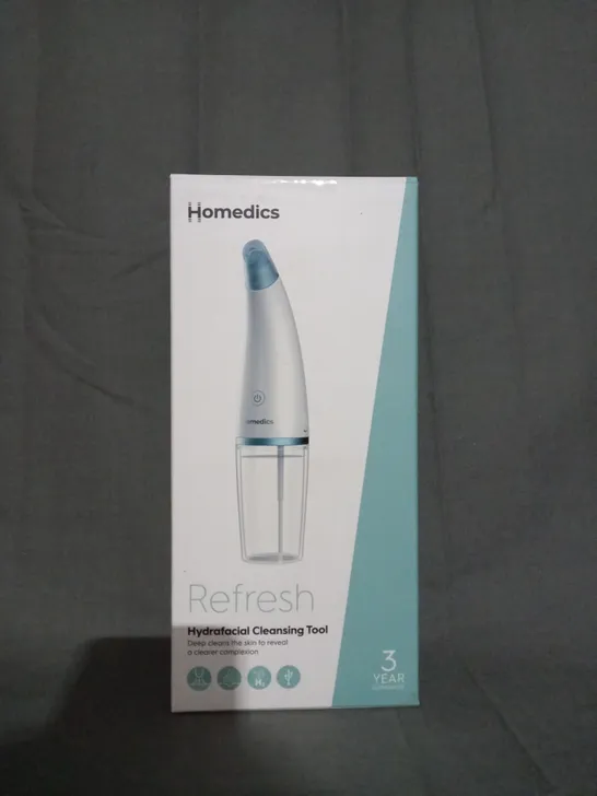 BOXED HOMEDICS REFRESH HYDRAFACIAL CLEANSING TOOL 