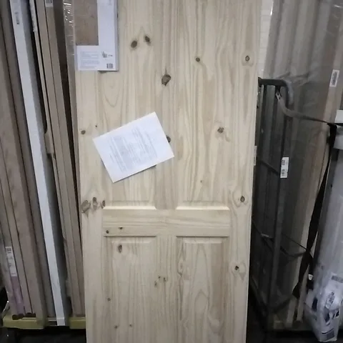 1981MM X 762MM 4 PANNEL KNOTTY PINE GLAZED INTERNAL DOOR