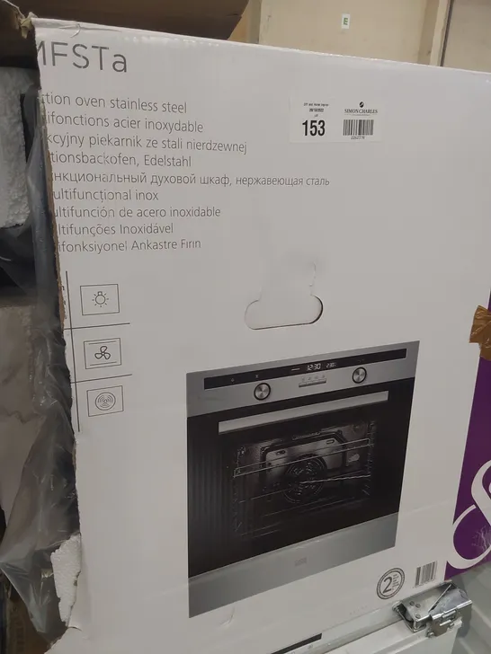 BOXED COOKE & LEWIS  MULTIFUNCTION OVEN STAINLESS STEEL CLMFSTa