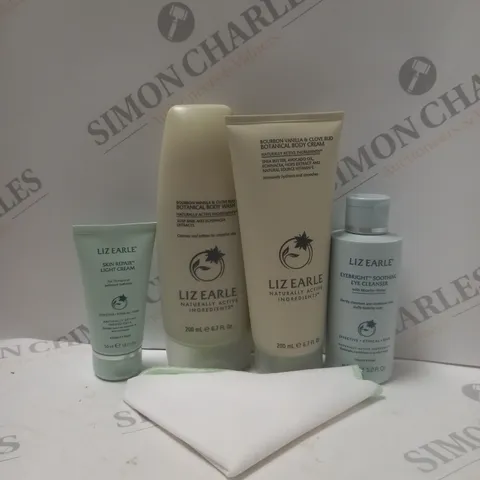 OUTLET LIZ EARLE BOURBON VANILLA & CLOVE BUD TOP TO TOE 4 PIECE COLLECTION