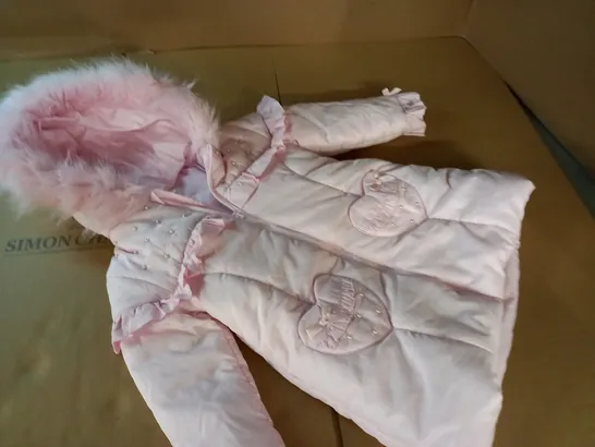 MINTINI BABY PINK COAT - 4 YEARS