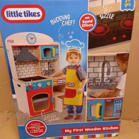 LITTLE TIKES MY FIRST WOODEN KITCHEN 