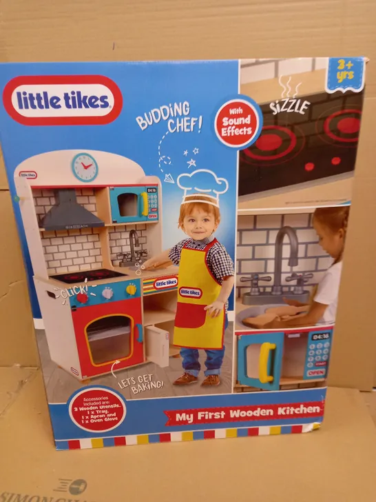 LITTLE TIKES MY FIRST WOODEN KITCHEN  RRP £89.99