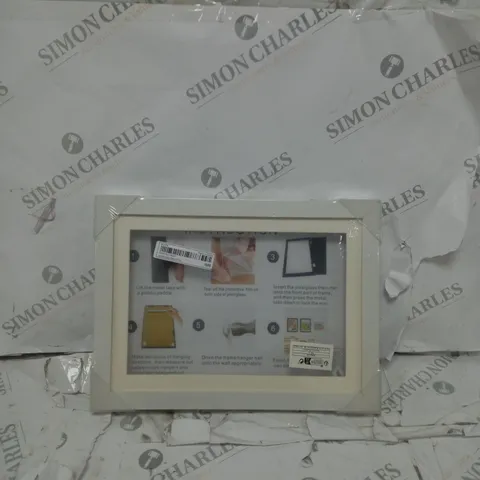 FAMED HANGING PICTURE FRAME WHITE 