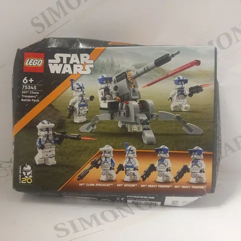 BOXED LEGO 75345 501ST CLONE TROOPERS BATTLE PACK