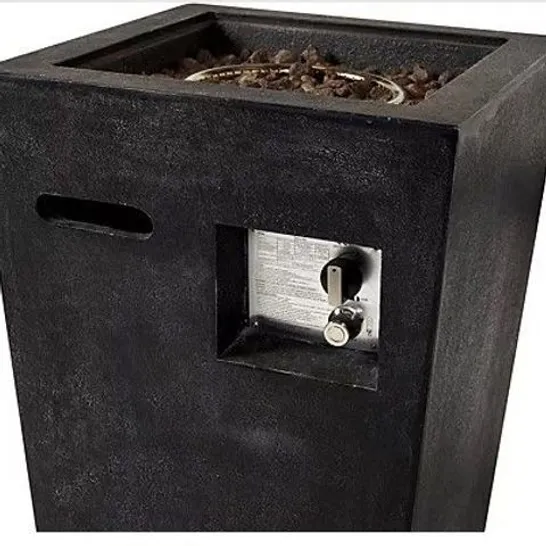 BRAND NEW BOXED INNOVATORS SQUARE TAPERED FIREPIT WITH HIDDEN GAS COMPARTMENT RRP £299