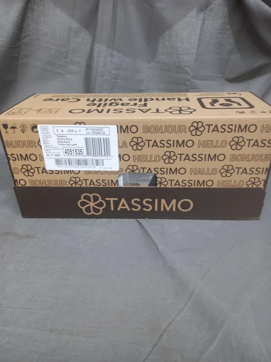 BOXED TASSIMO X5 COFFEE SHOP SELECTIONS TOFFEE NUT LATTE 