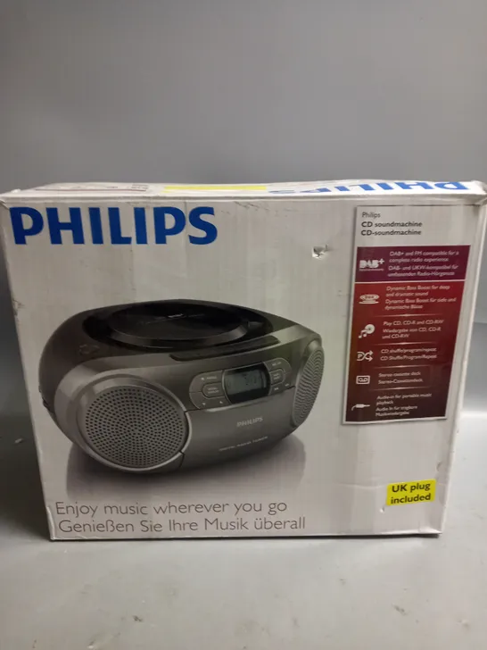 BOXED PHILIPS PORTABLE CD SOUNDMACHINE