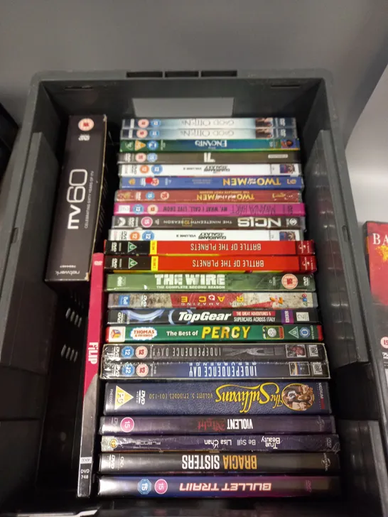 APPROXIMATELY 15 MOVIE DVDS TO INCLUDE THE ROGER MOORE COLLECTION, CLASSIC GHOST STORIES, AND THE BEST OF PERCY ETC.